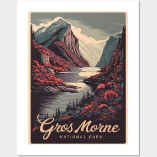 Gros Morne National Park Retro Poster Posters and Art